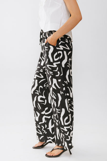 Dylan Wide Leg Pants in Black - FINAL SALE