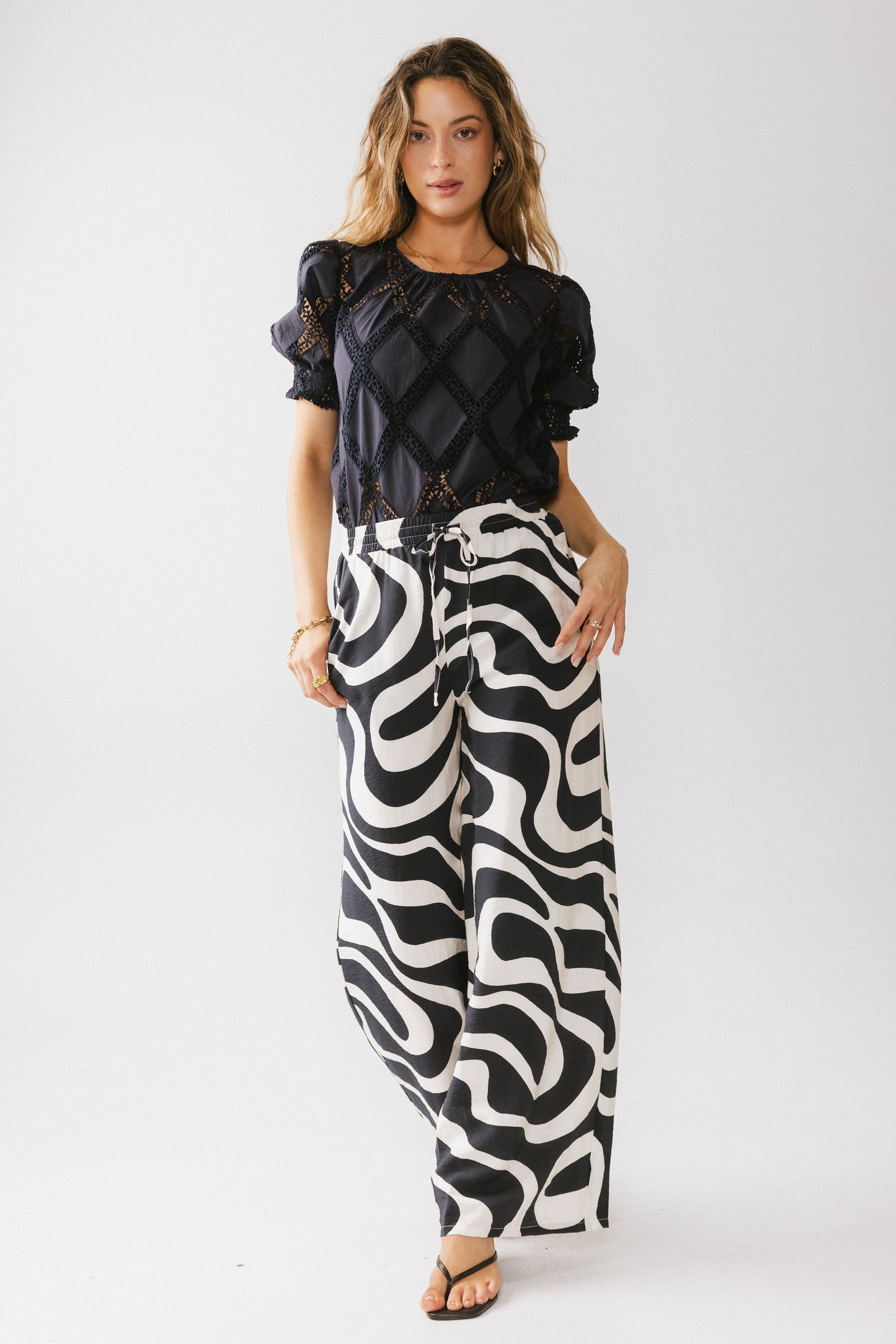 Remy Abstract Wide Leg Pants