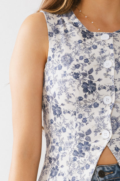 Piper Denim Button Up in Blue - FINAL SALE