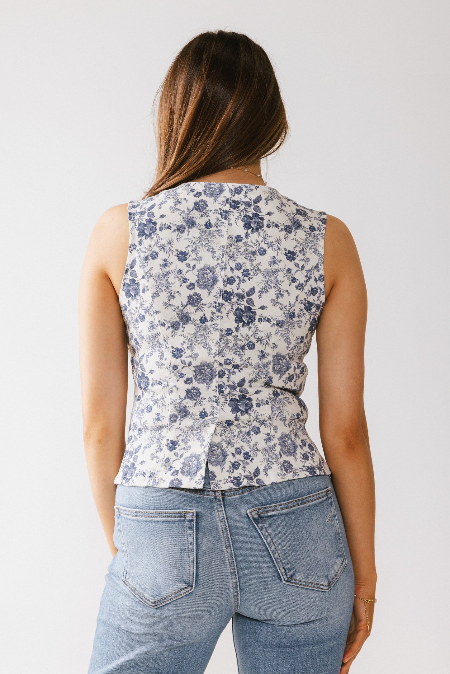 Piper Denim Button Up in Blue - FINAL SALE