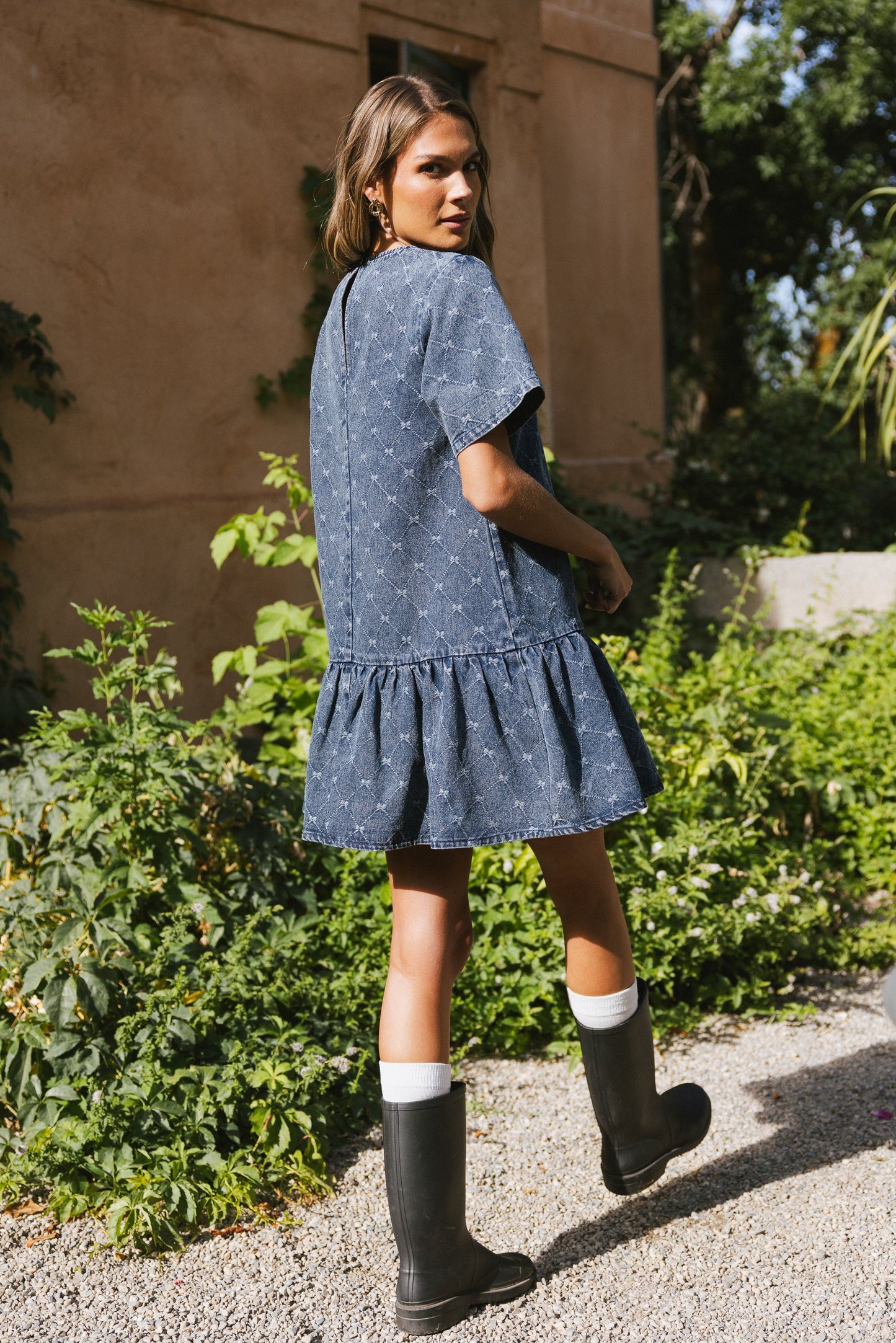 Zaida Bow Baby Doll Dress - FINAL SALE