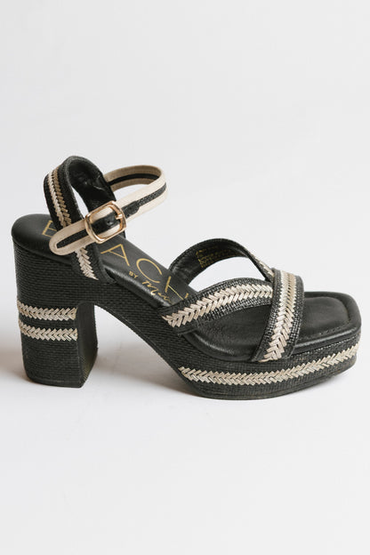 Jaime Raffia Heels - FINAL SALE