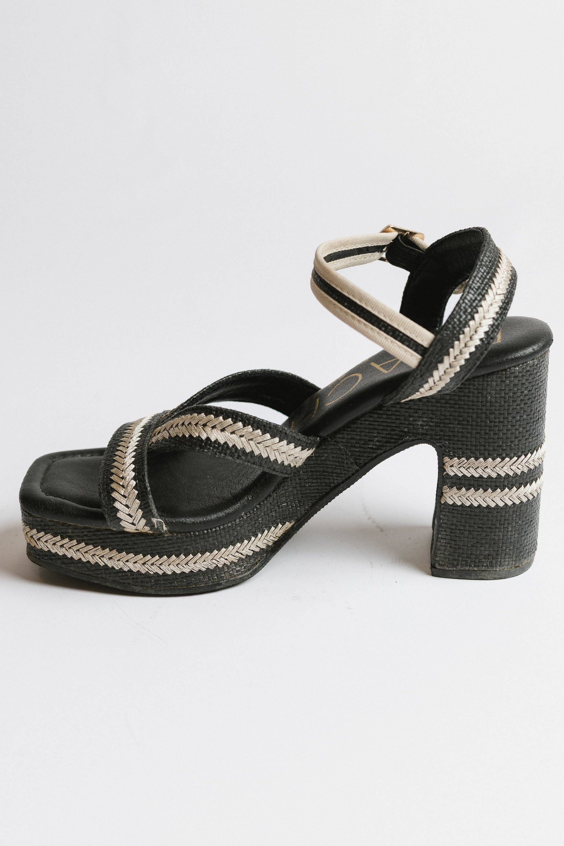 Jaime Raffia Heels - FINAL SALE