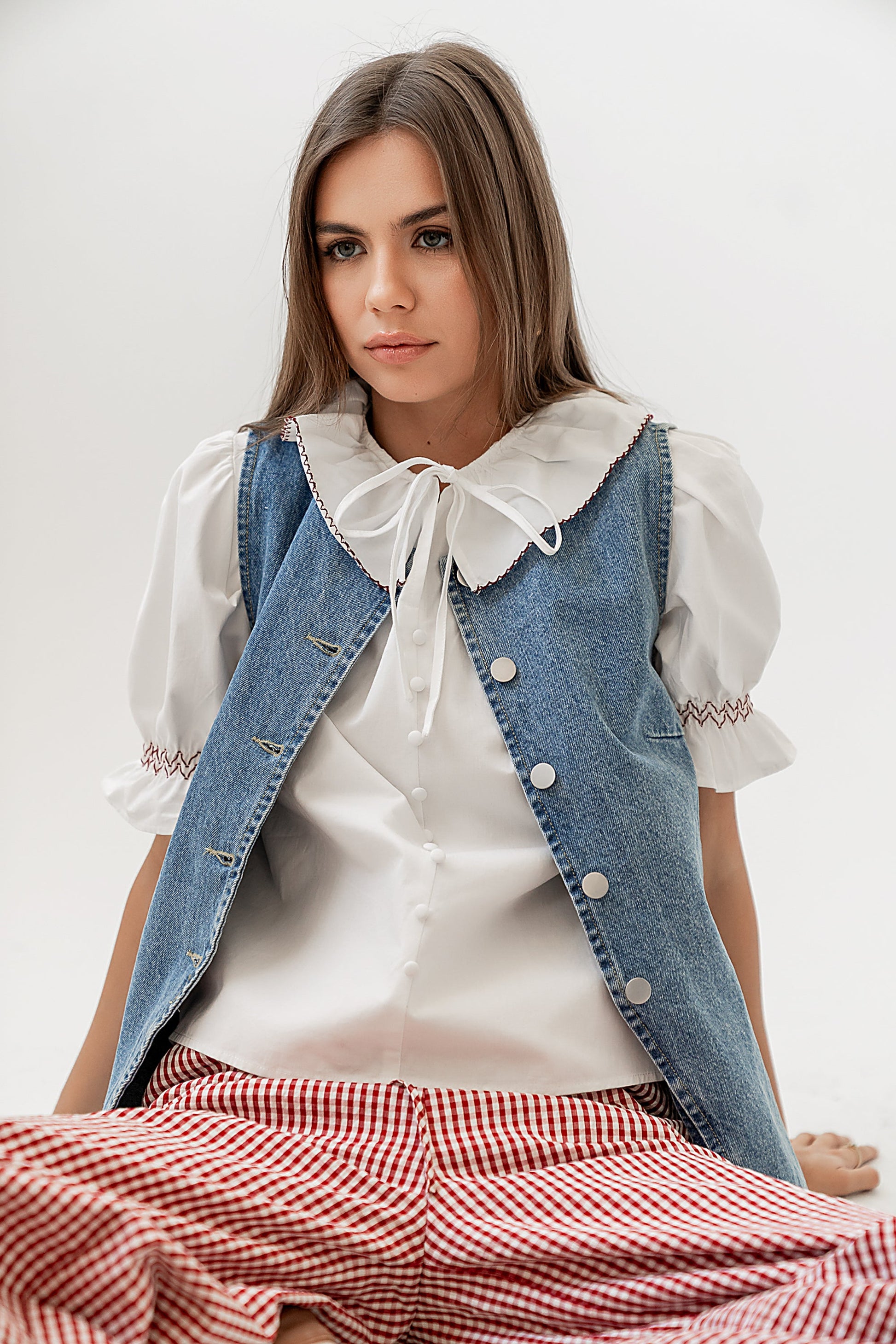 Lyra Denim Vest - FINAL SALE