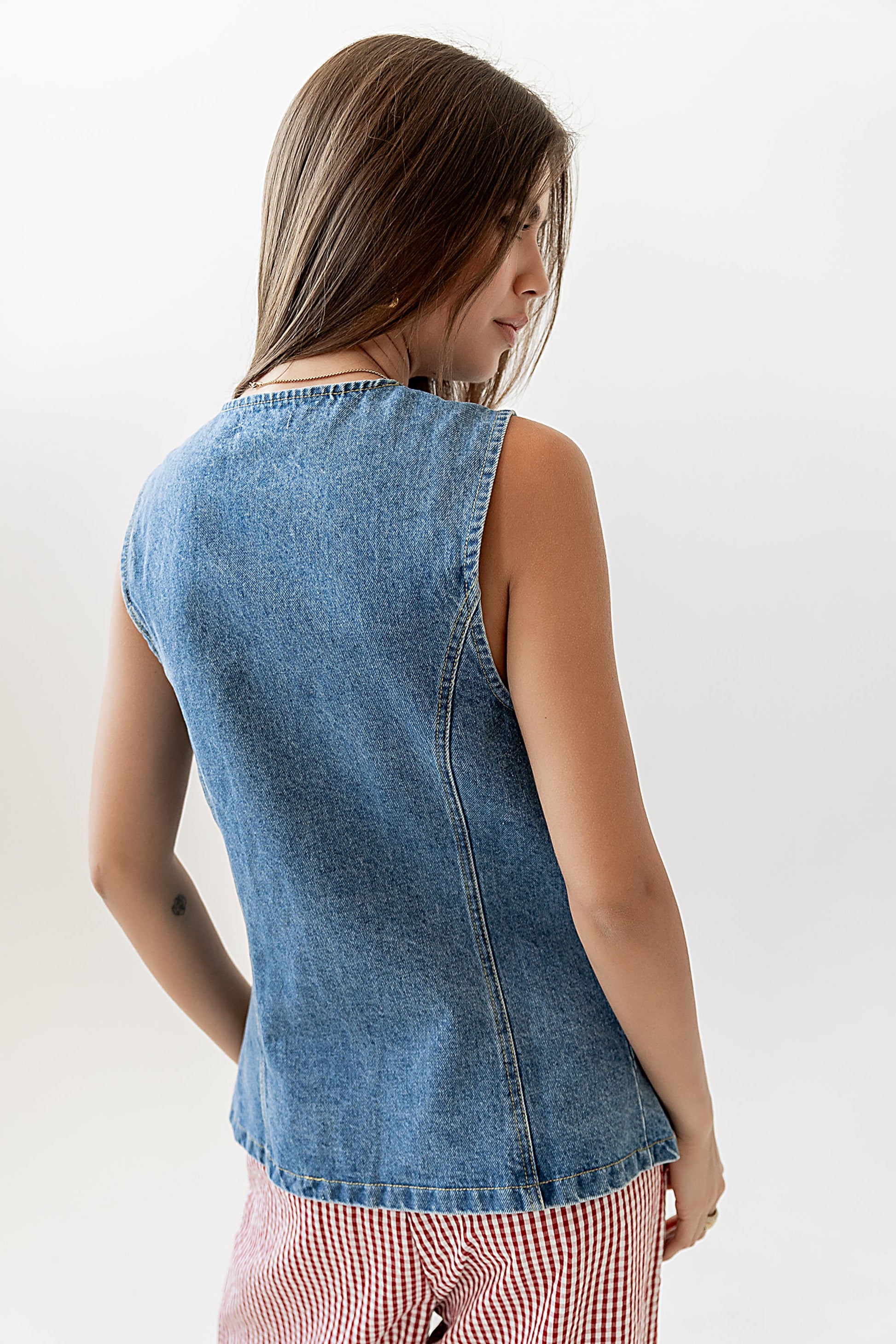 Lyra Denim Vest - FINAL SALE