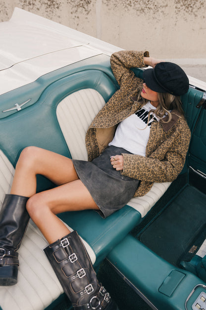 Ruthie Leather Mini Skirt - FINAL SALE