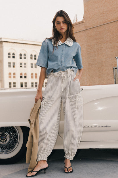 Pierce Denim Blouse