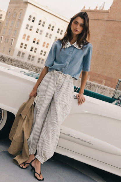 Pierce Denim Blouse