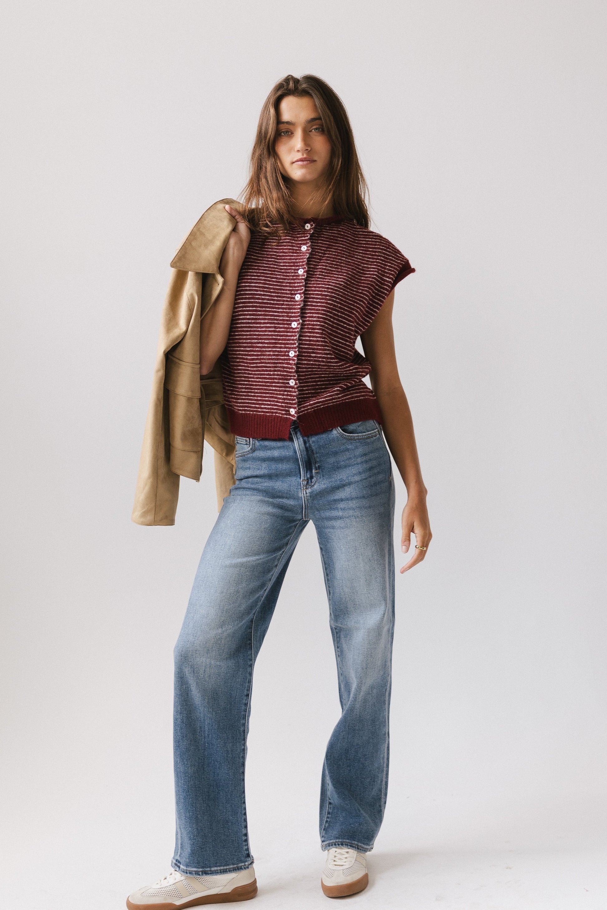 Clark Cardigan in Wine - FINAL SALE