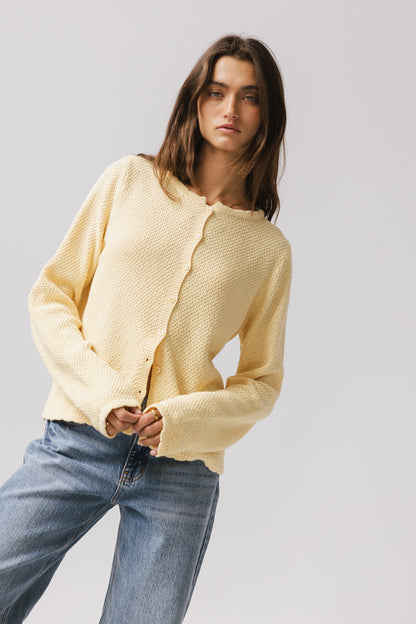 Azuline Knit Cardigan in Yellow - FINAL SALE
