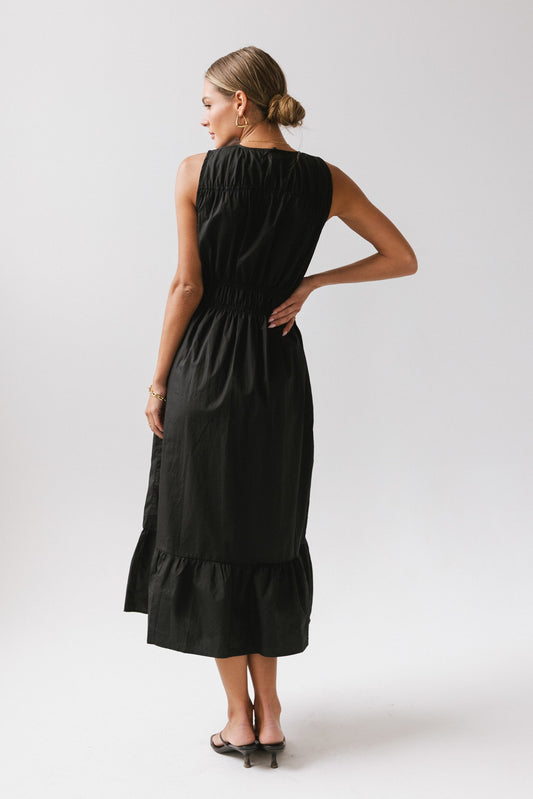 Carmina Tiered Dress in Black - FINAL SALE