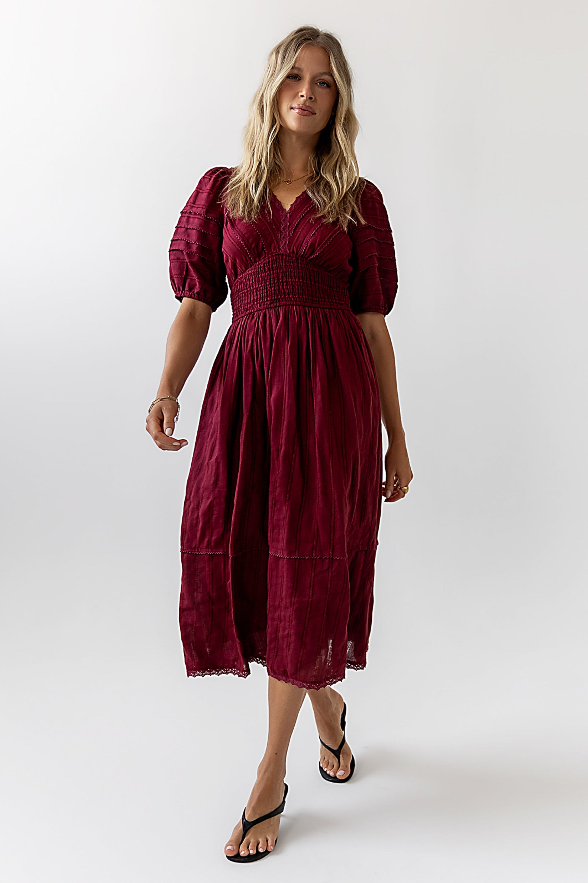 Tammia Ric Rac Midi Dress - FINAL SALE