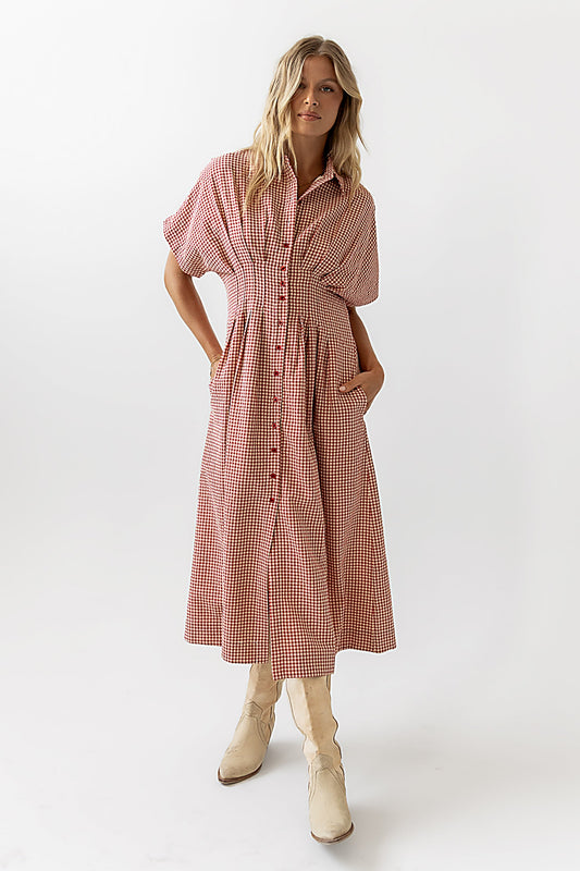 Collins Maxi Dress in Red