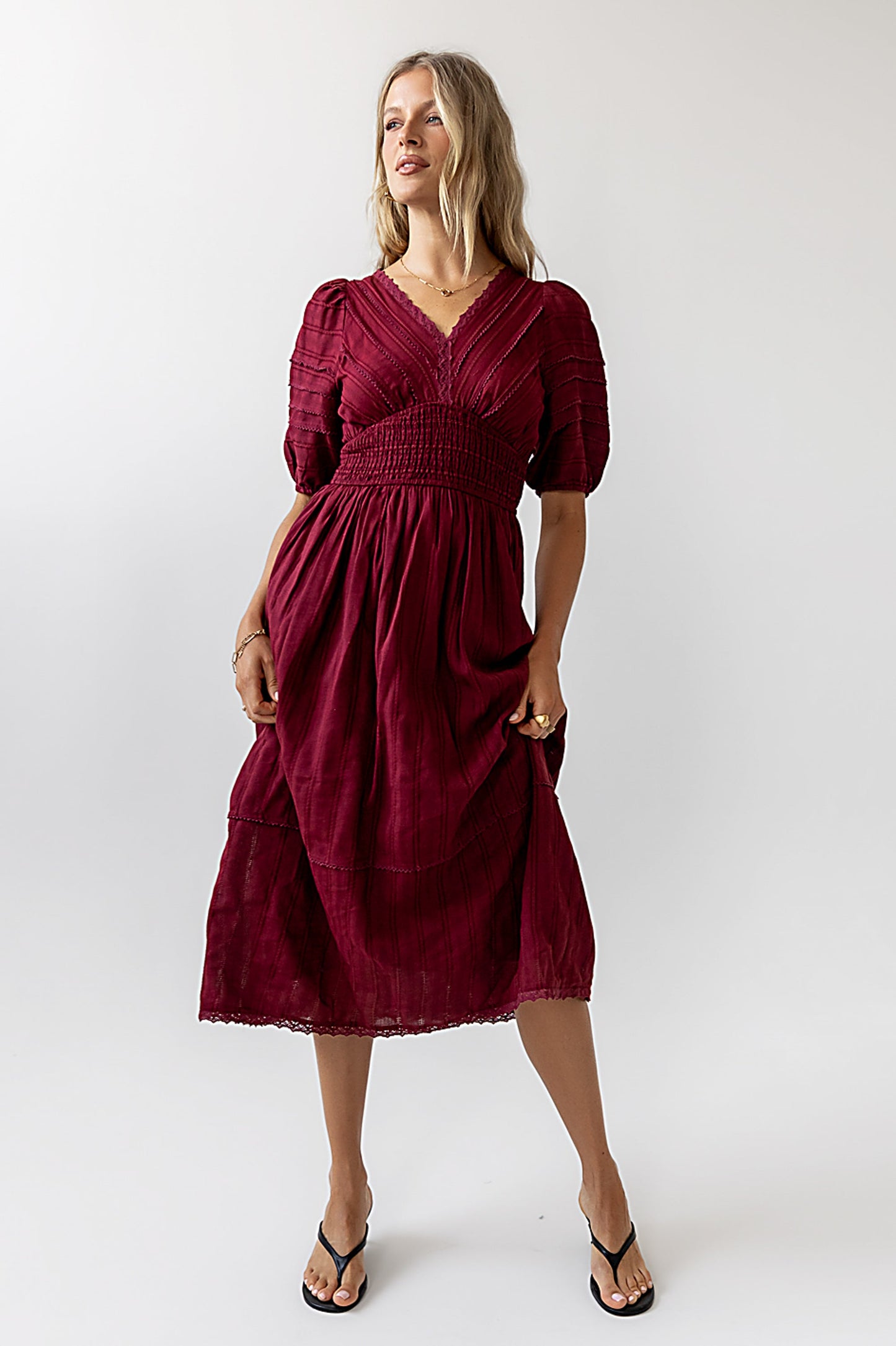 Tammia Ric Rac Midi Dress - FINAL SALE
