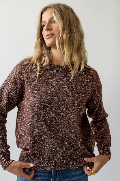 Daphne Knit Sweater in Brown - FINAL SALE