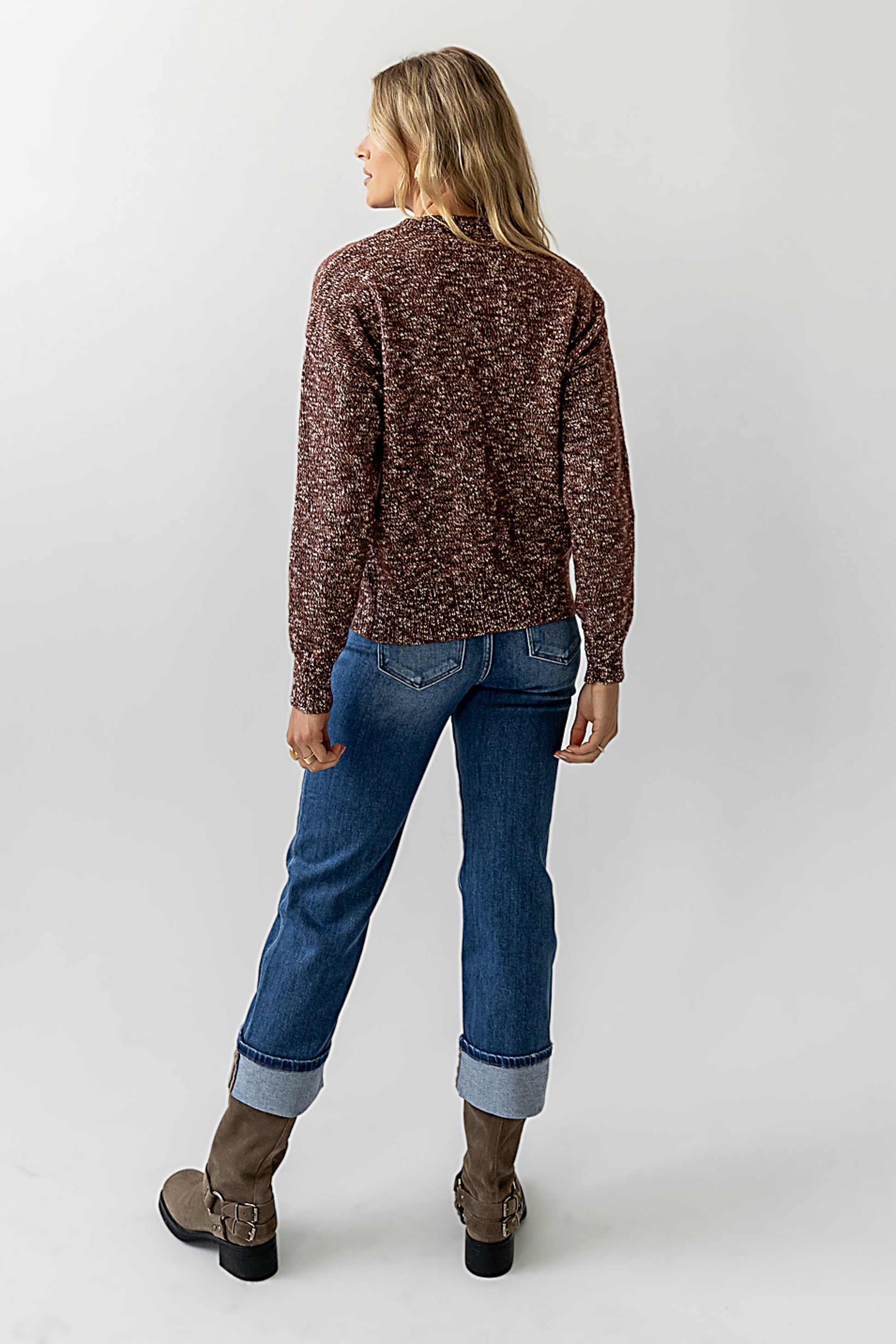 Daphne Knit Sweater in Brown - FINAL SALE