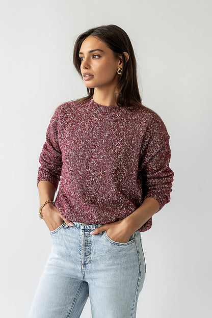Daphne Knit Sweater in Burgundy
