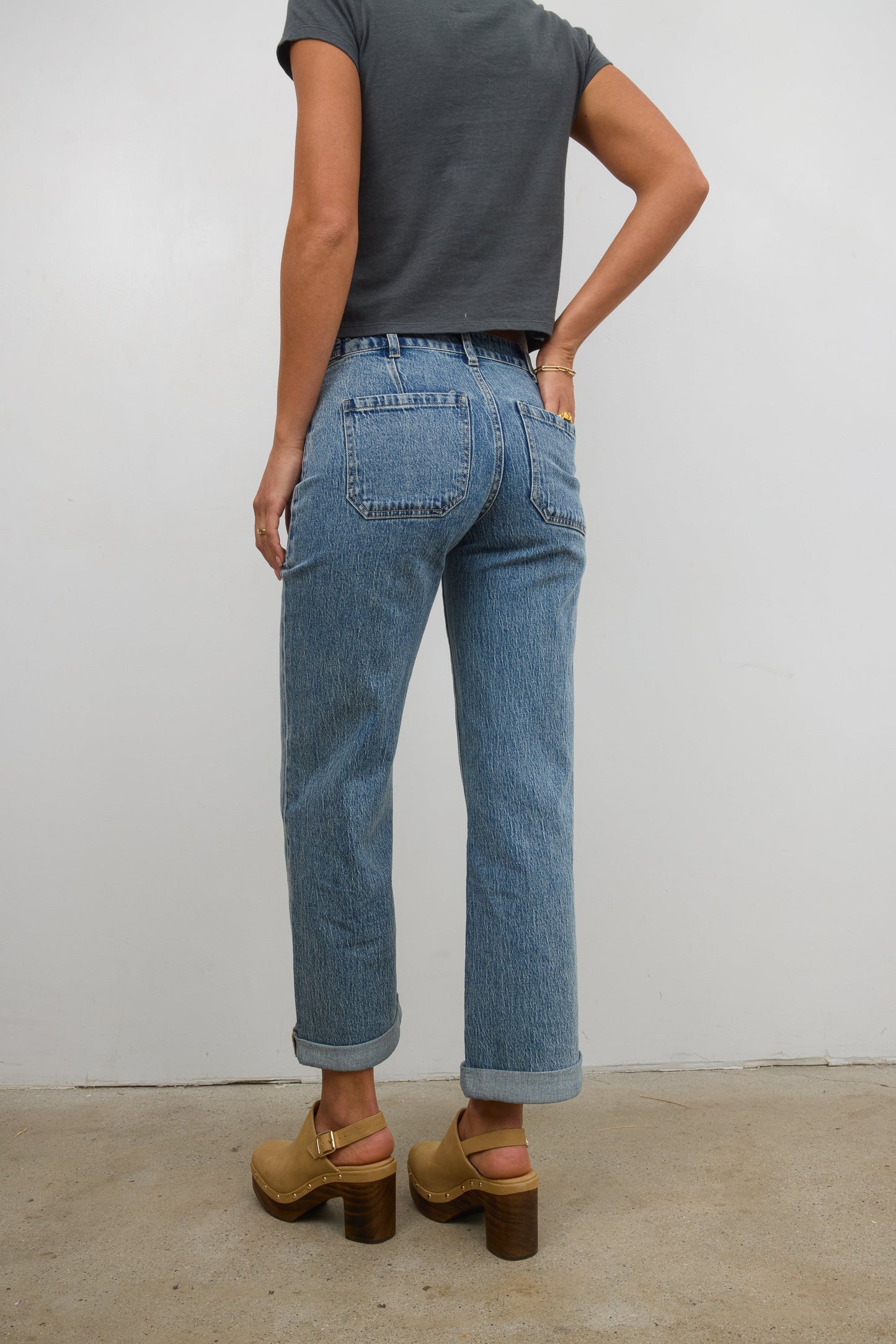 Amber Wide Leg Jeans in Medium Wash - FINAL SALE