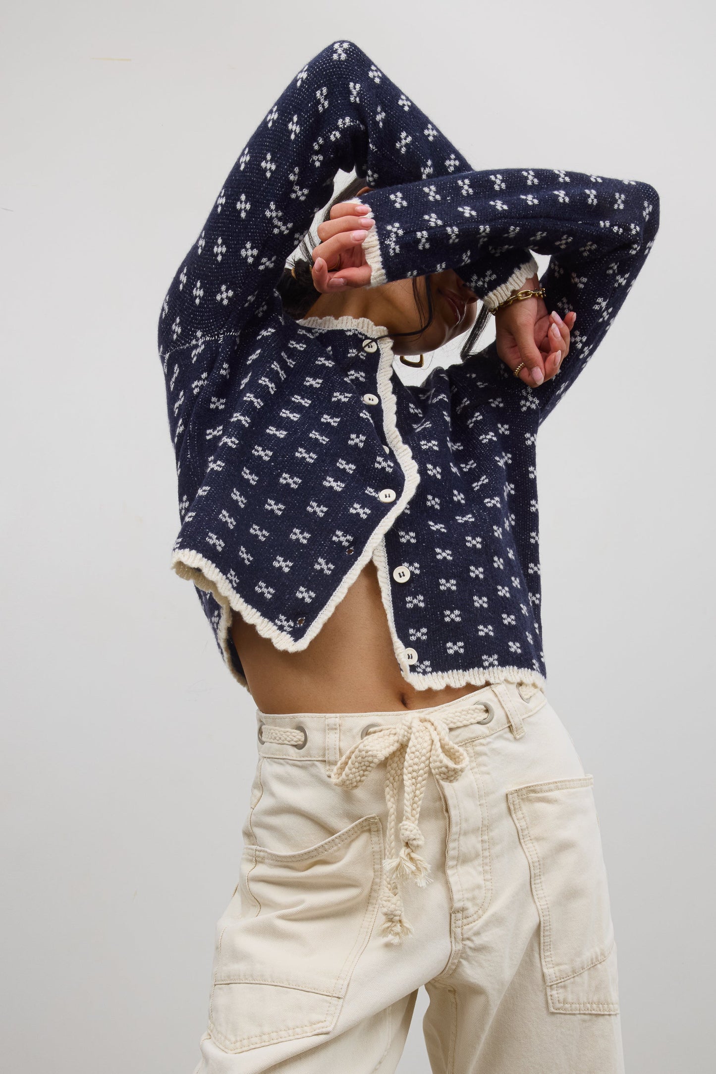 Jocelyn Barrel Jeans in Cream - FINAL SALE