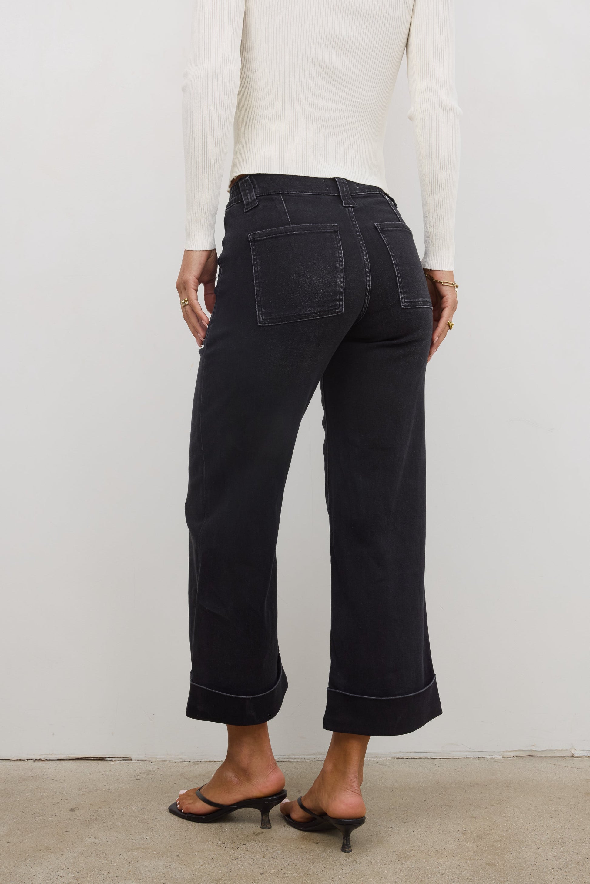 Kayden Cuffed Wide Leg Jeans - FINAL SALE