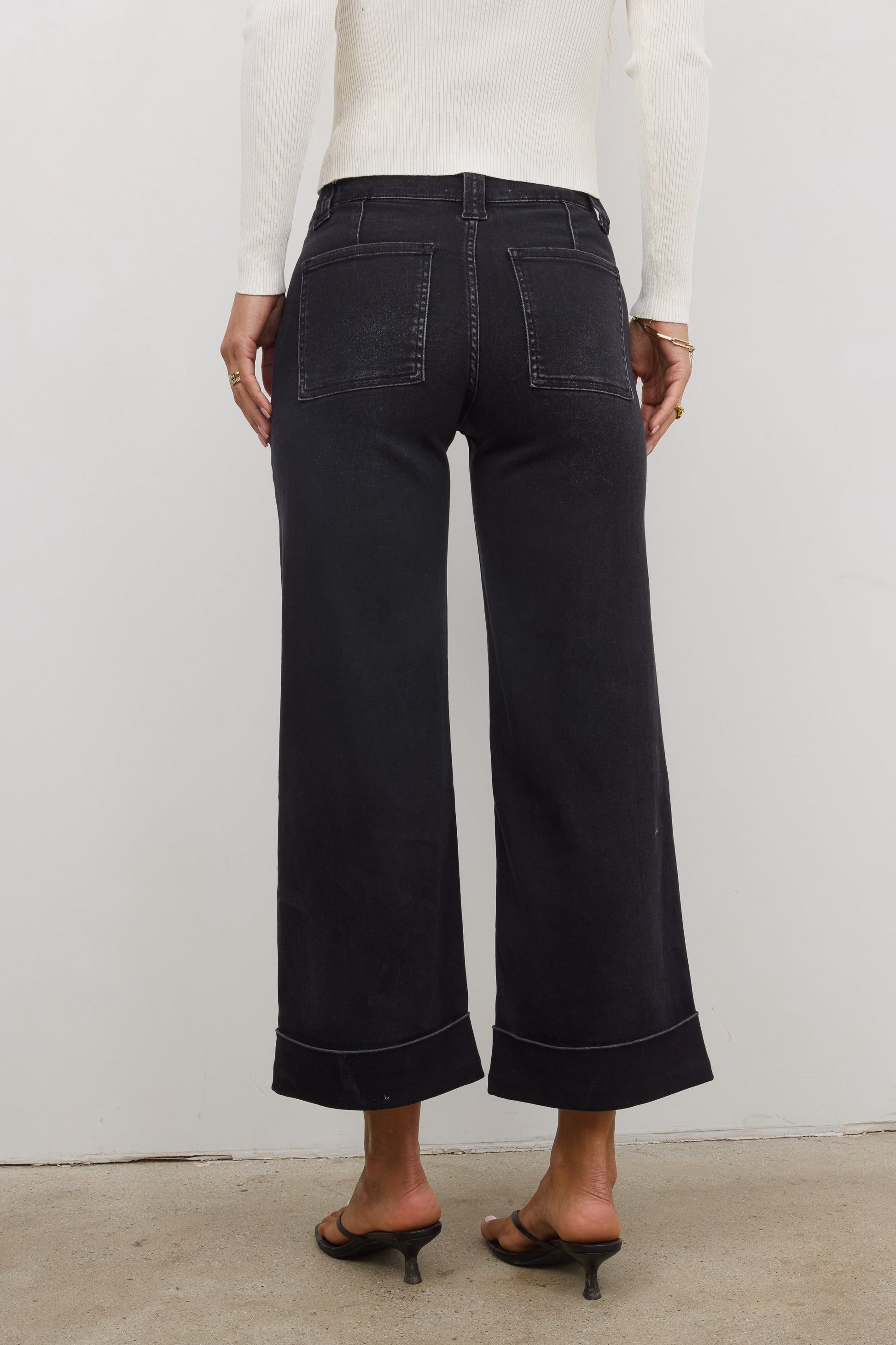 Kayden Cuffed Wide Leg Jeans - FINAL SALE