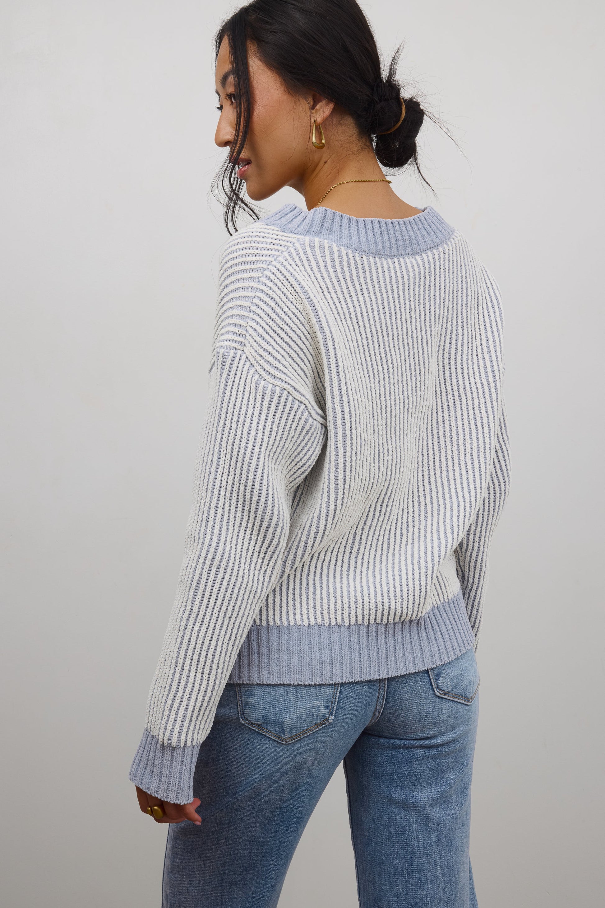 Glinda Knit Sweater in Blue - FINAL SALE