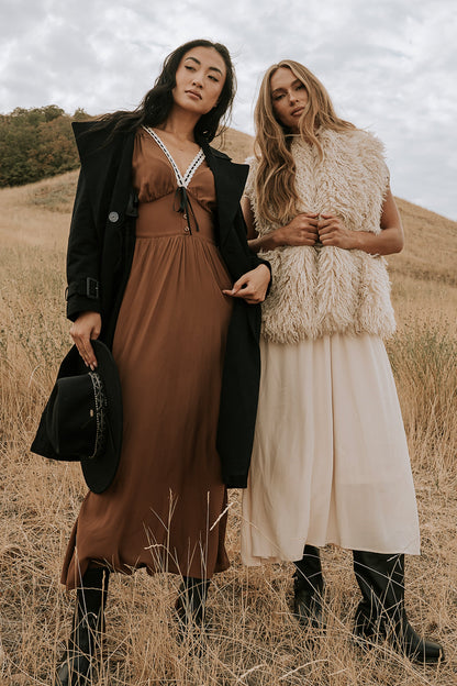 Kaydence Maxi Dress in Brown - FINAL SALE