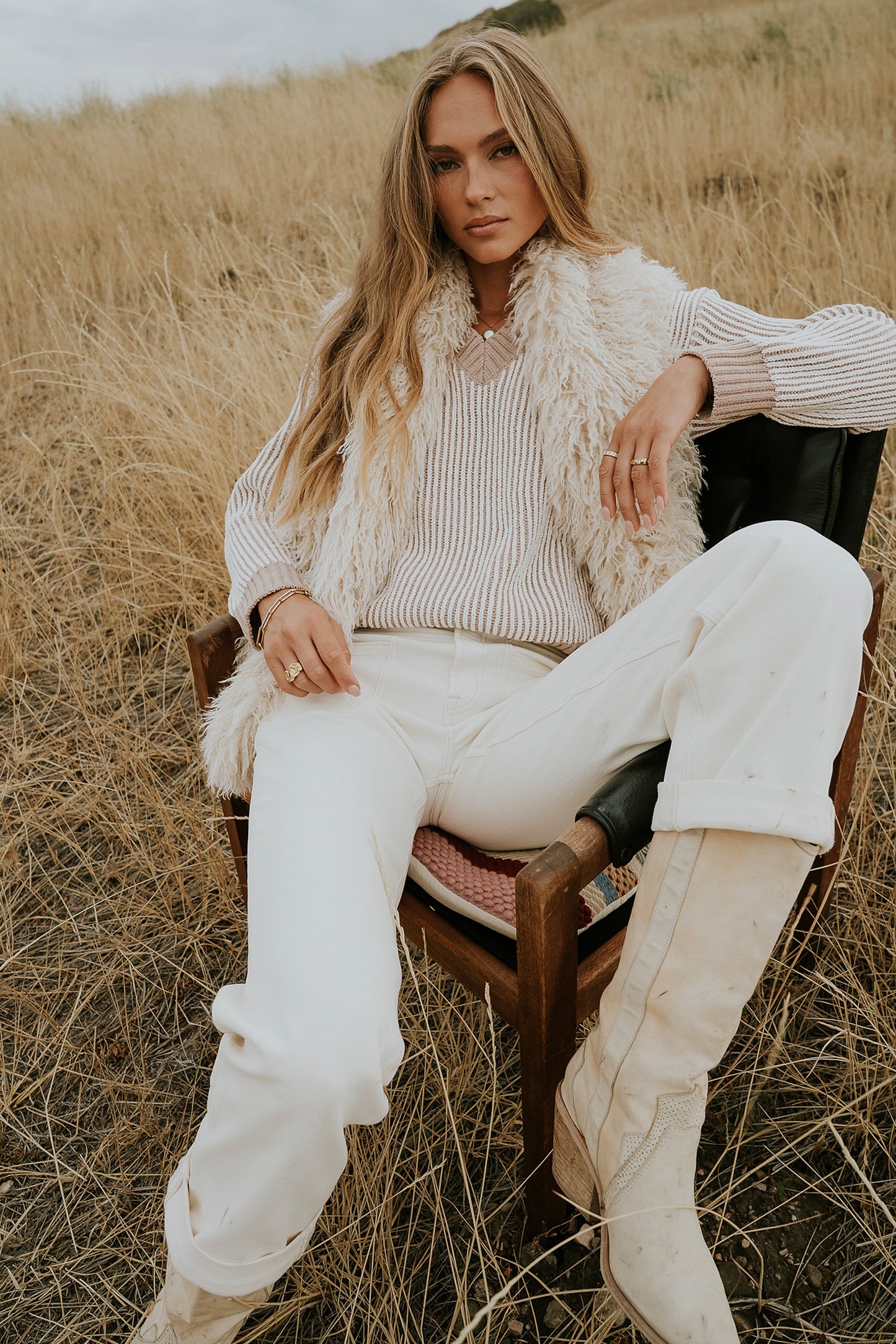 Glinda Knit Sweater in Brown - FINAL SALE