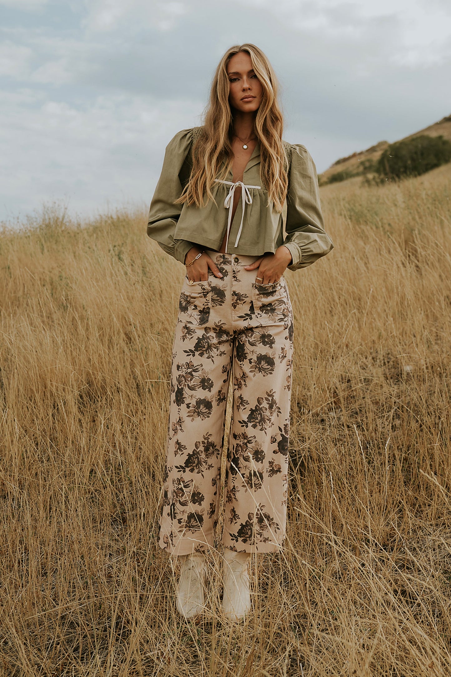Iris Floral Wide Leg Pants - FINAL SALE