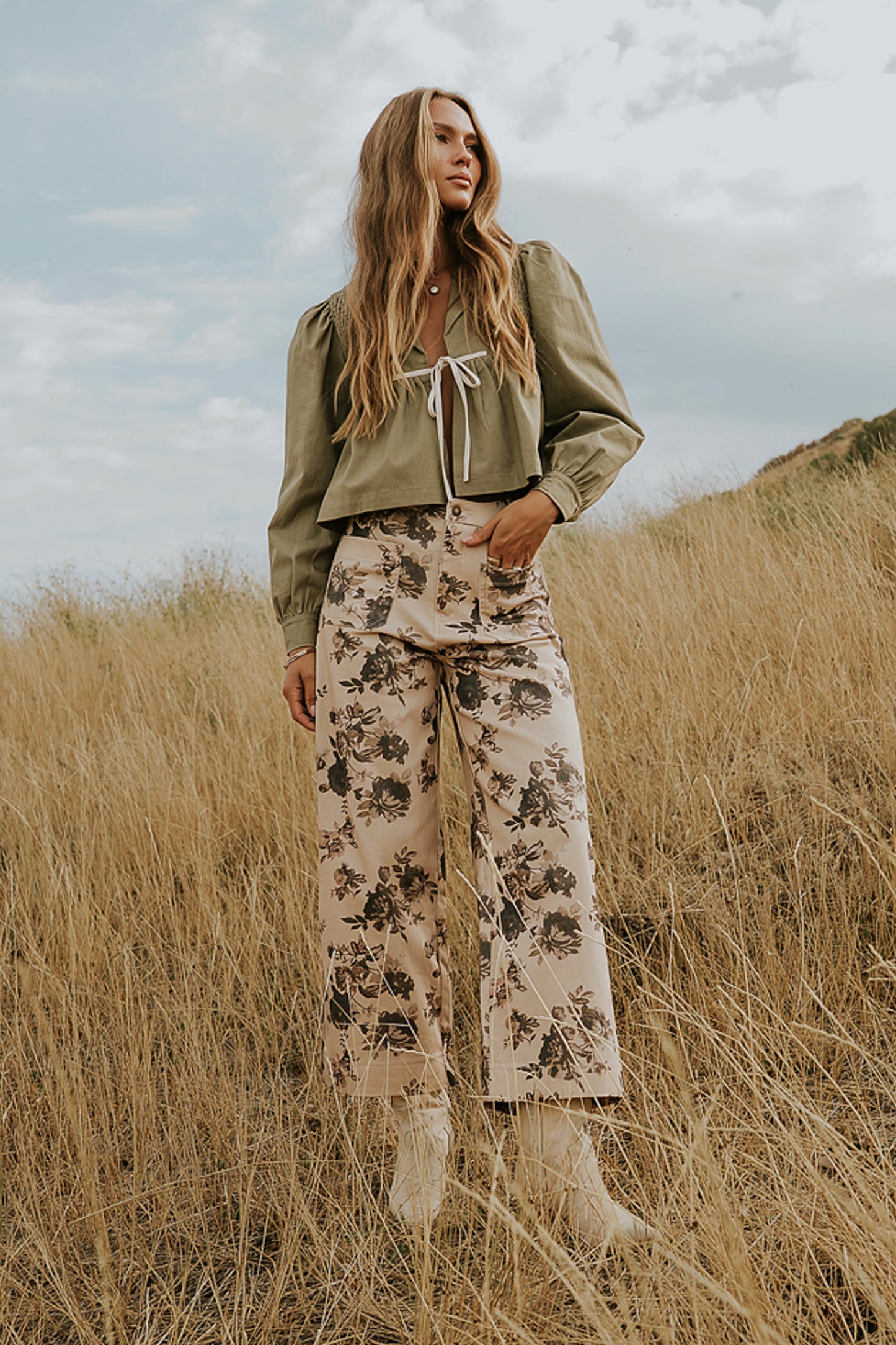 Iris Floral Wide Leg Pants - FINAL SALE