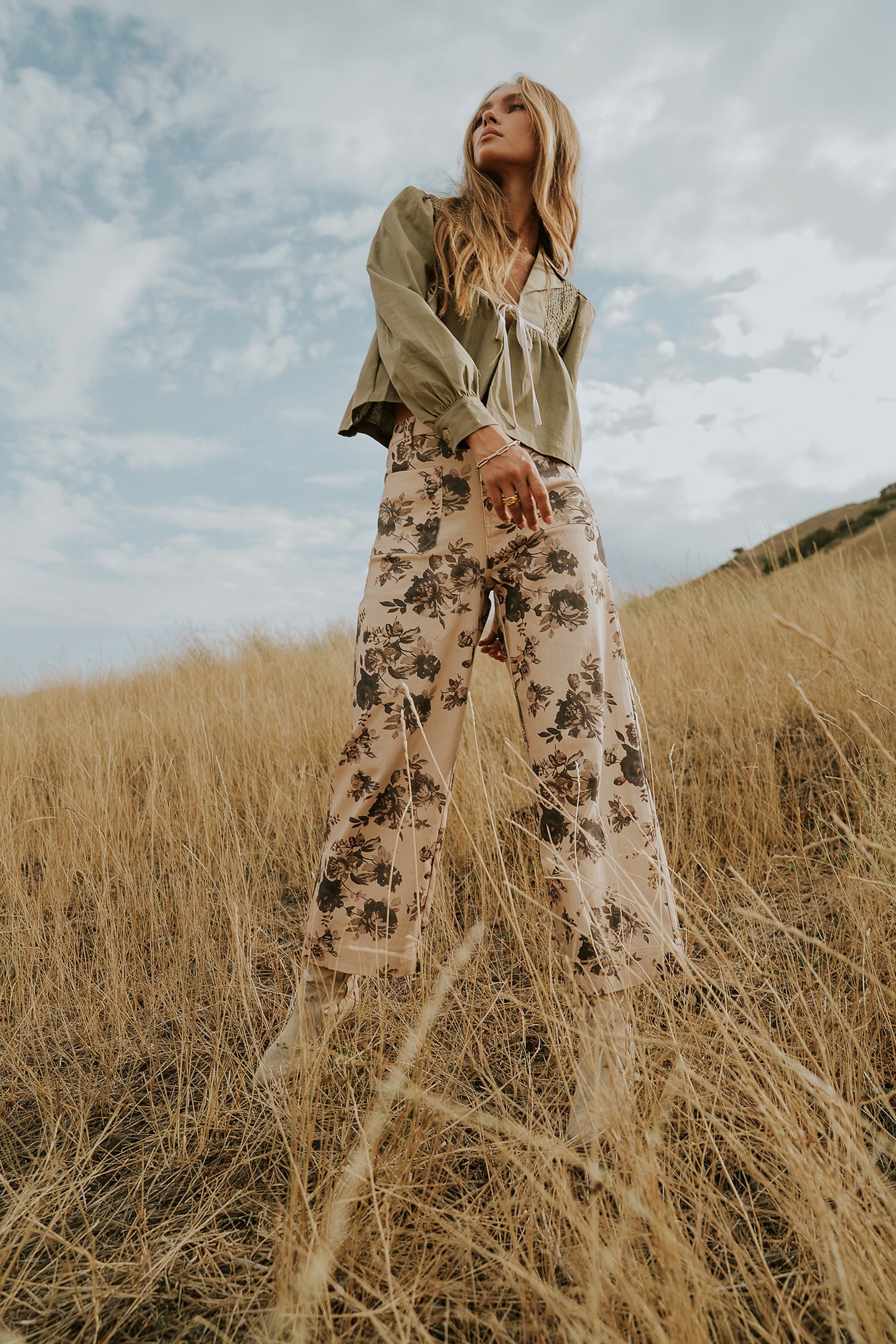 Iris Floral Wide Leg Pants - FINAL SALE