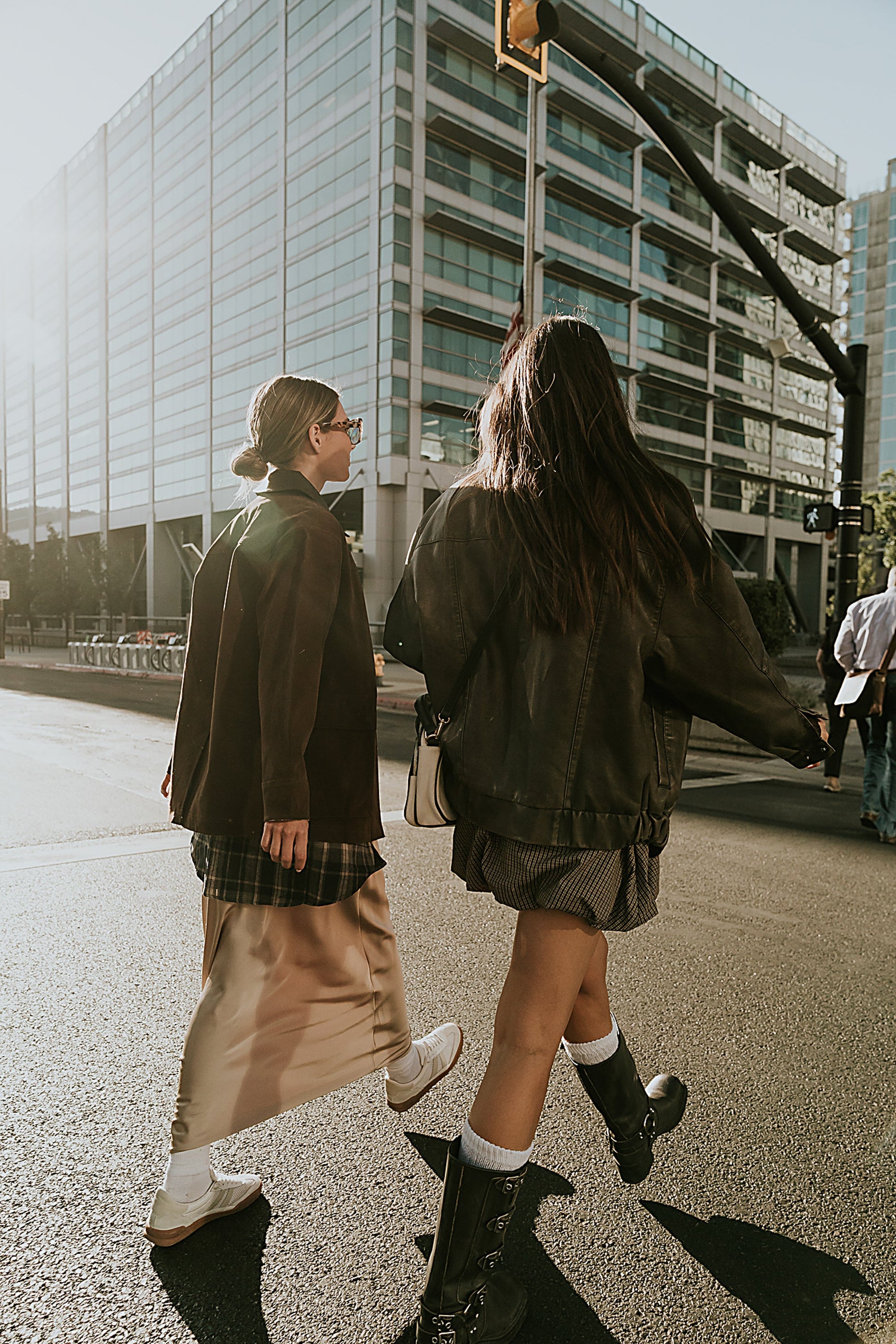 Carly Vegan Leather Jacket in Brown - FINAL SALE