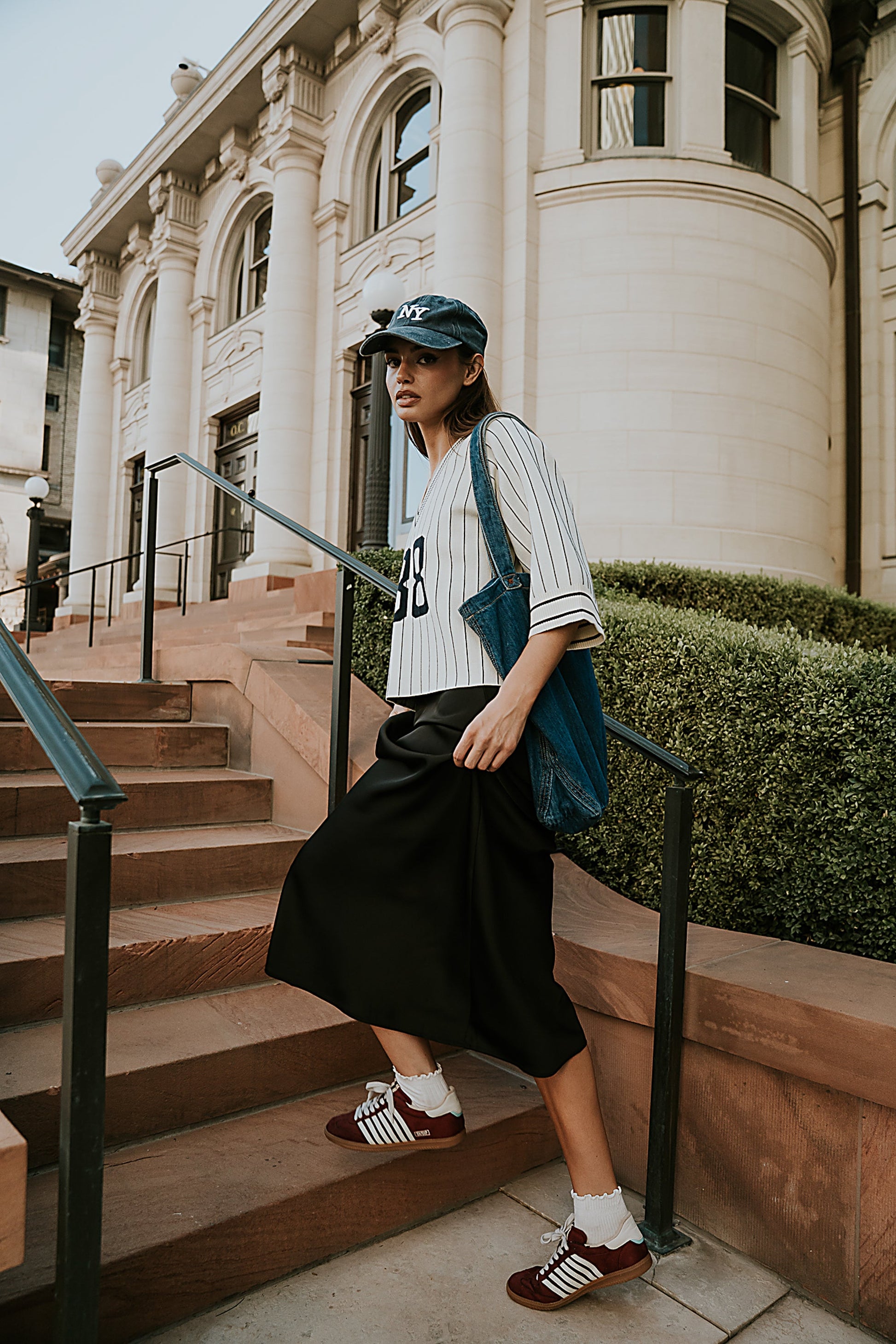 Robbin Satin Maxi Skirt in Black - FINAL SALE