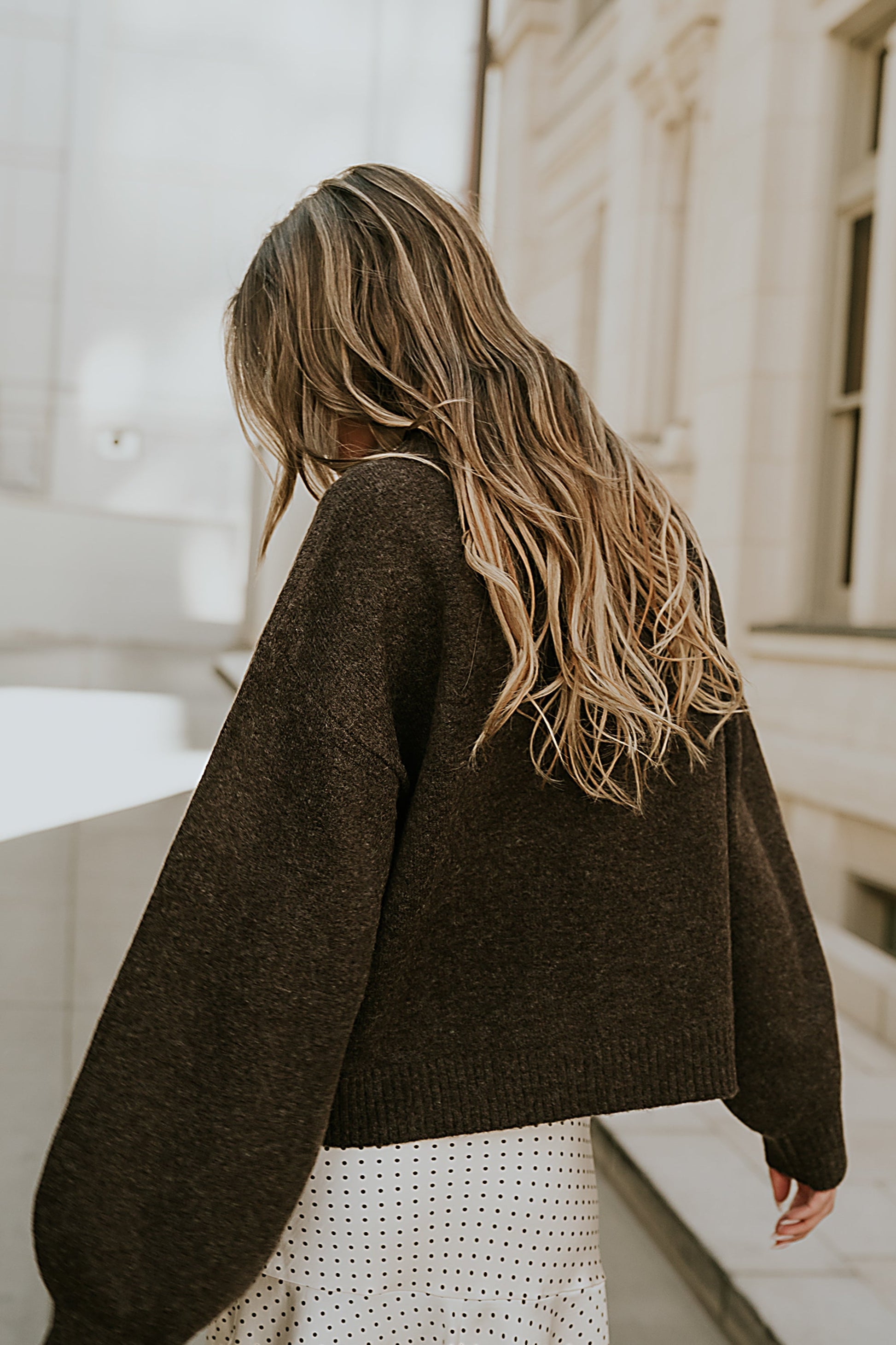 Josey Oversized Sweater in Brown - FINAL SALE