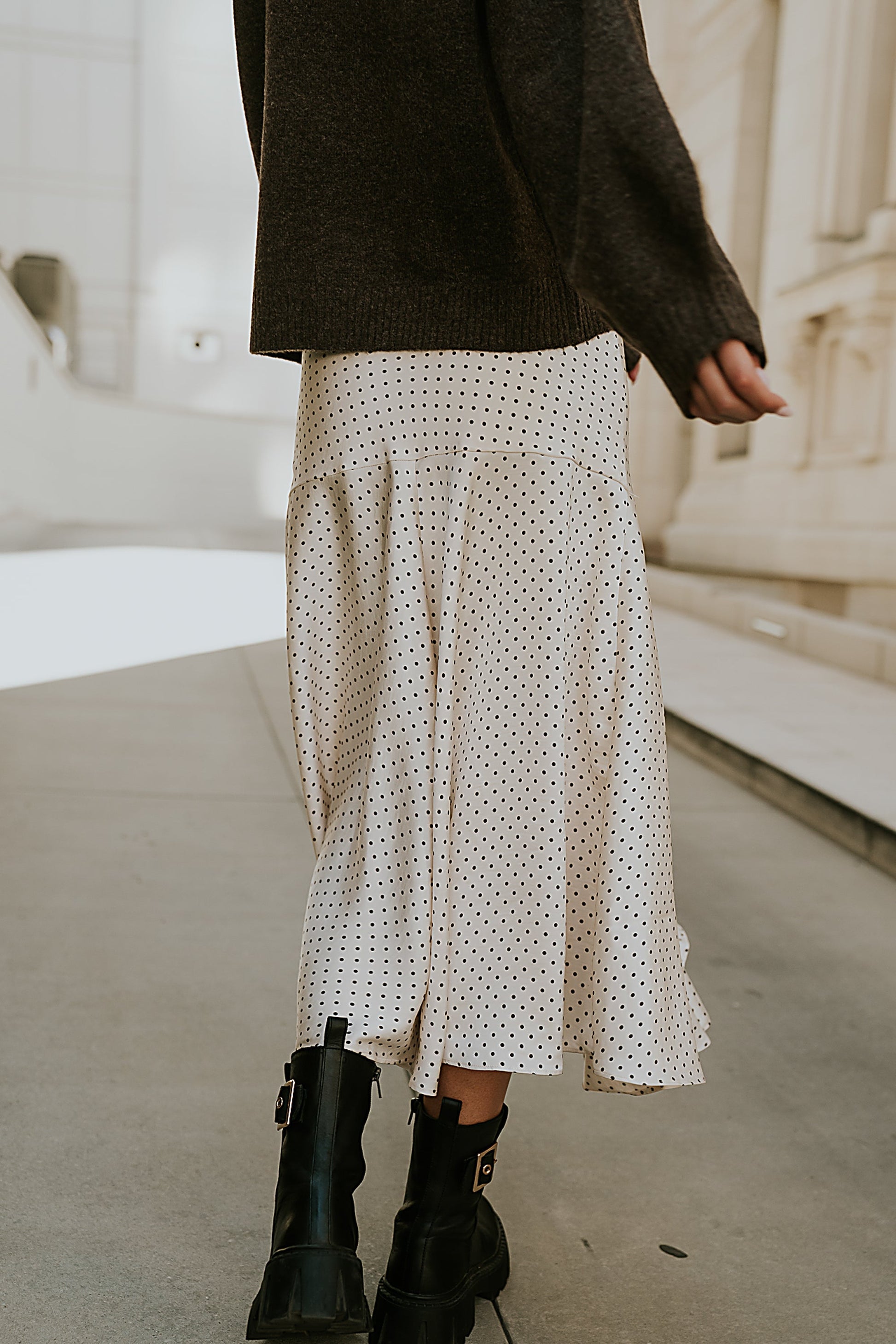 Everly Satin Midi Skirt - FINAL SALE