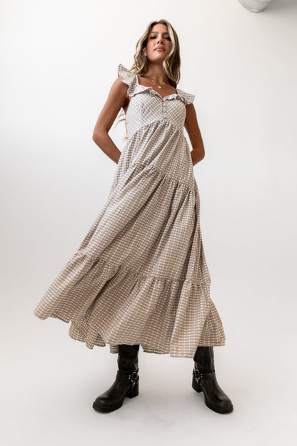 Salome Gingham Maxi Dress - FINAL SALE