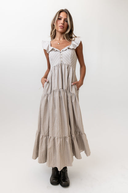 Salome Gingham Maxi Dress - FINAL SALE