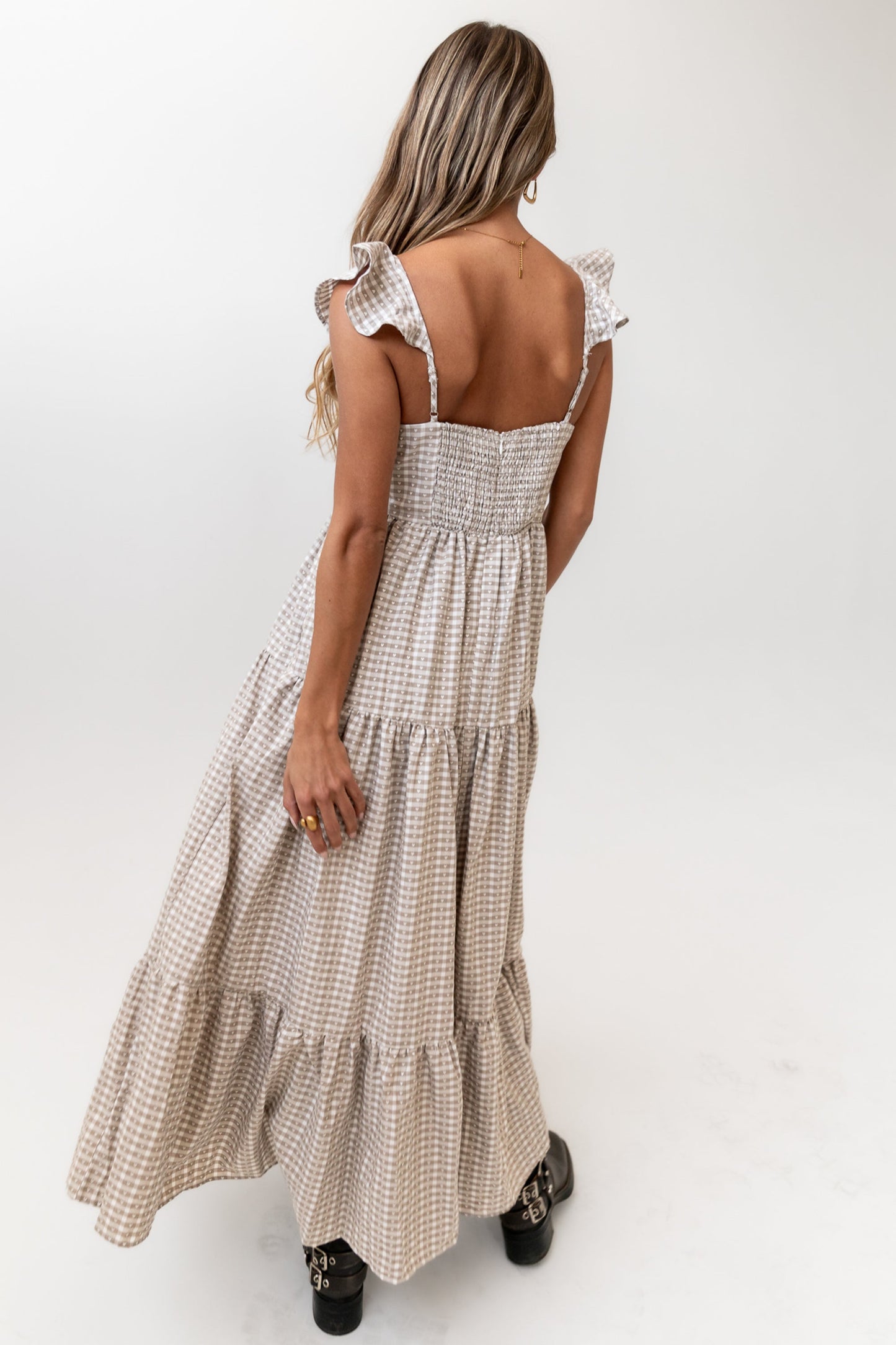 Salome Gingham Maxi Dress - FINAL SALE