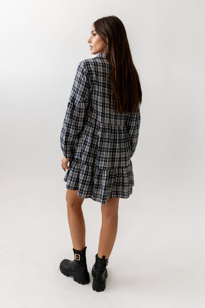 Autumn Plaid Mini Dress - FINAL SALE