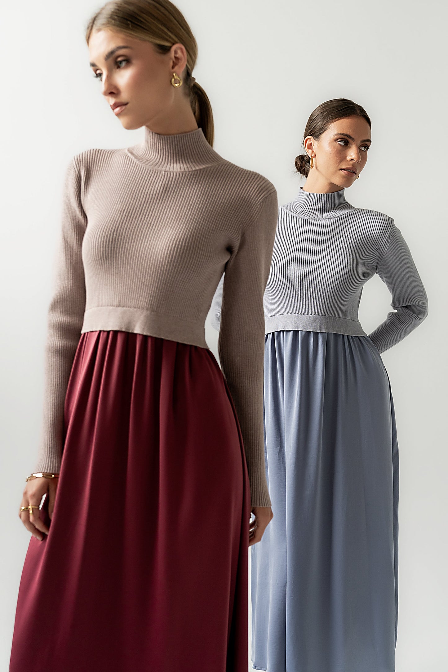 Zeda Midi Dress in Wine - FINAL SALE