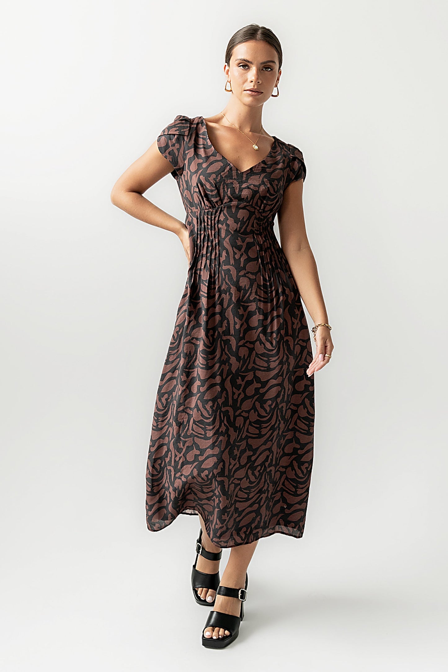 Kennedy Abstract Maxi Dress - FINAL SALE
