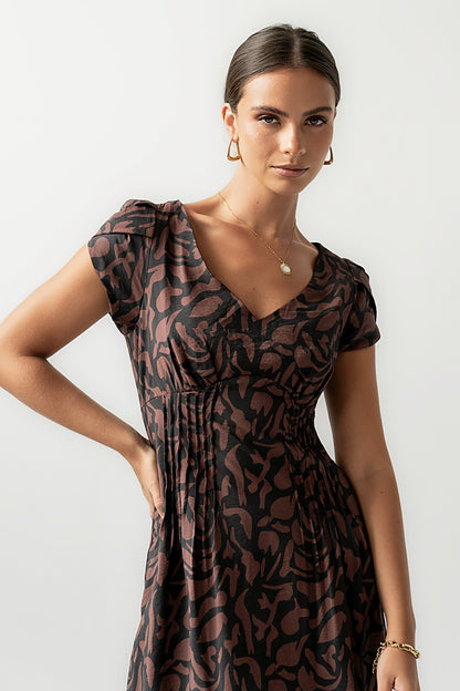 Kennedy Abstract Maxi Dress - FINAL SALE
