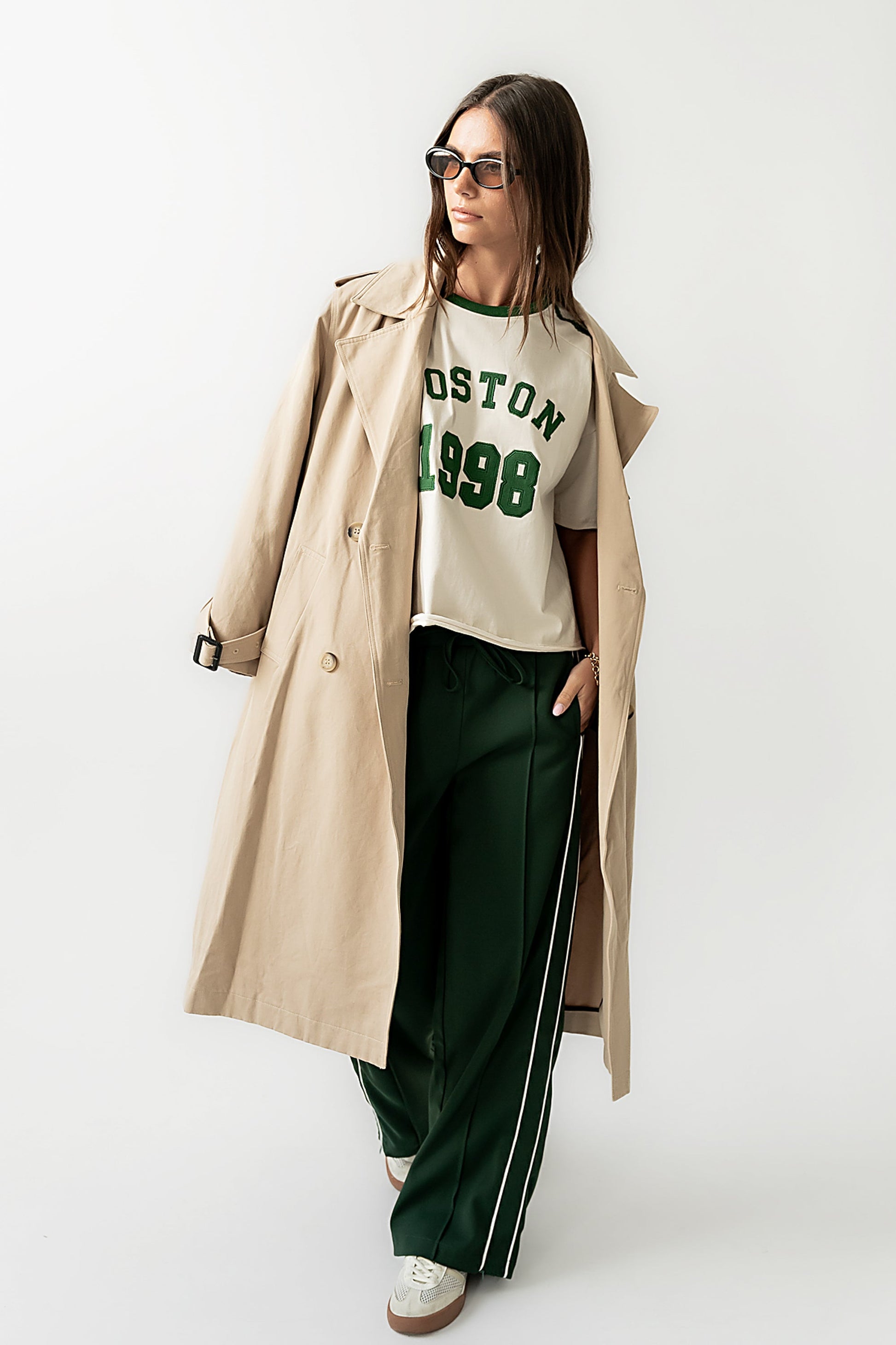 Rachel Trench Coat in Tan - FINAL SALE