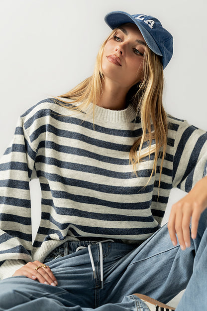 Josey Oversized Sweater in Blue - FINAL SALE