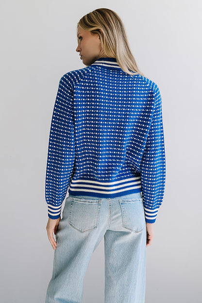 Monroe Knit Sweater in Blue - FINAL SALE