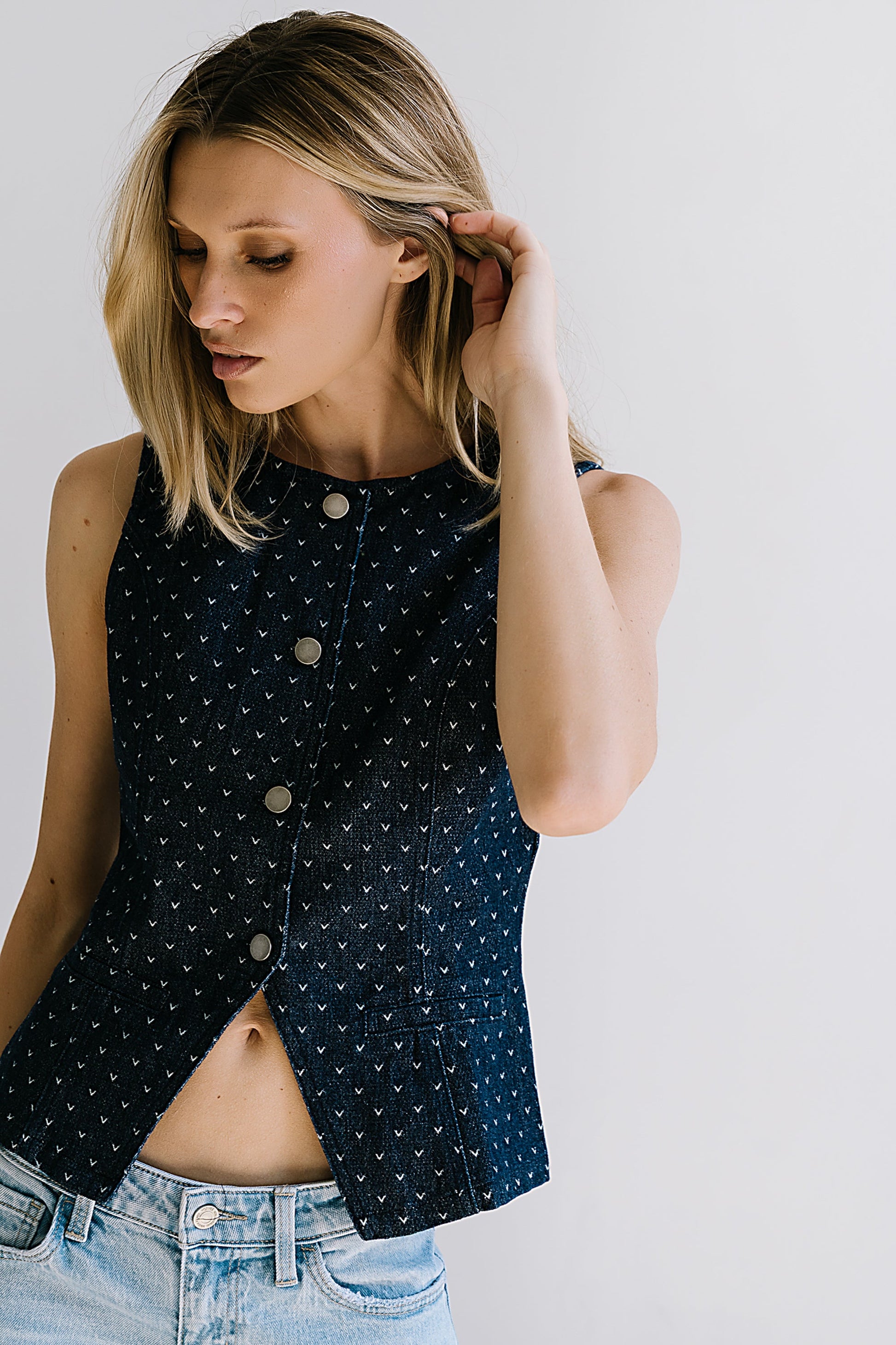 Caroline Denim Vest
