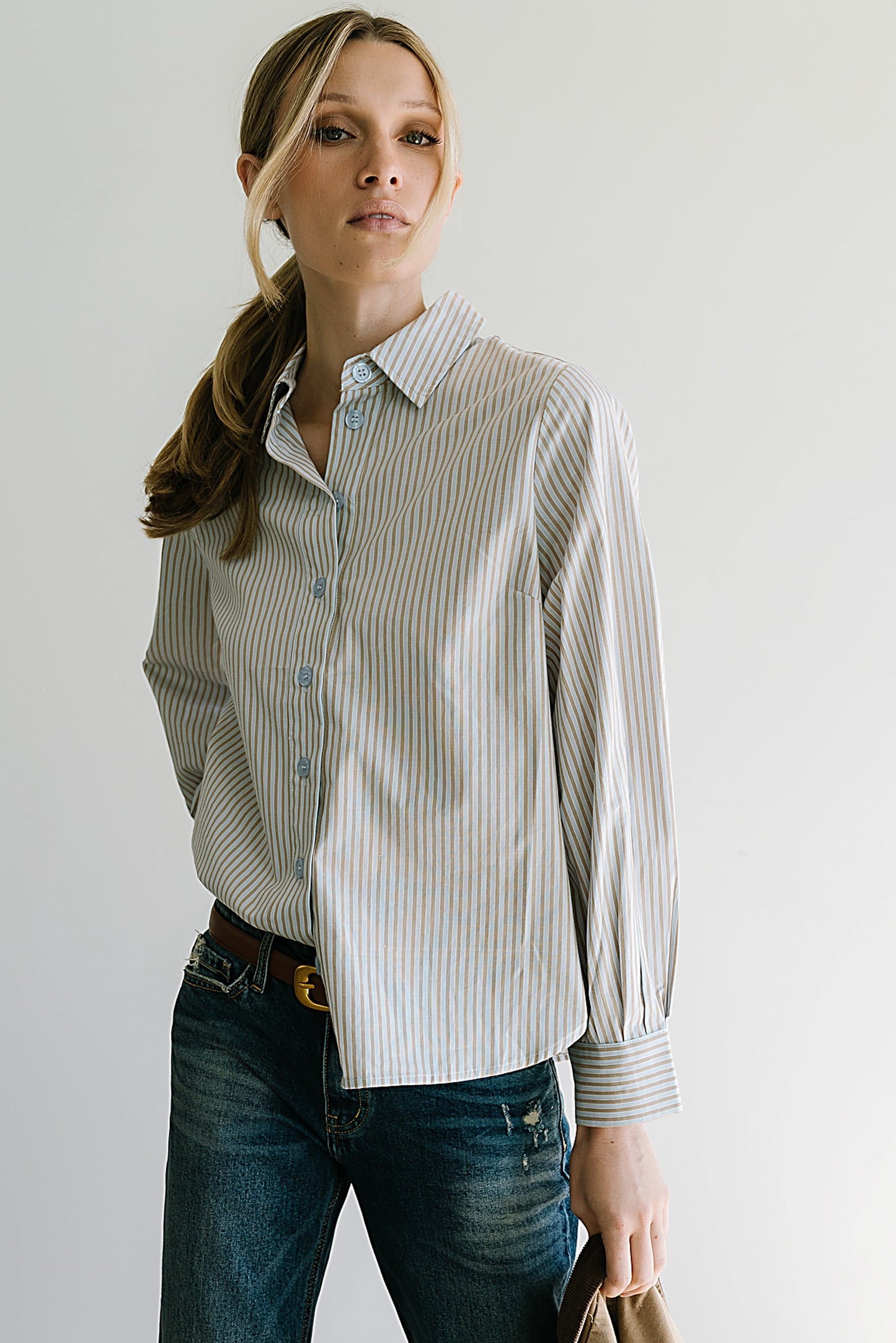 Ronnie Striped Button Up - FINAL SALE