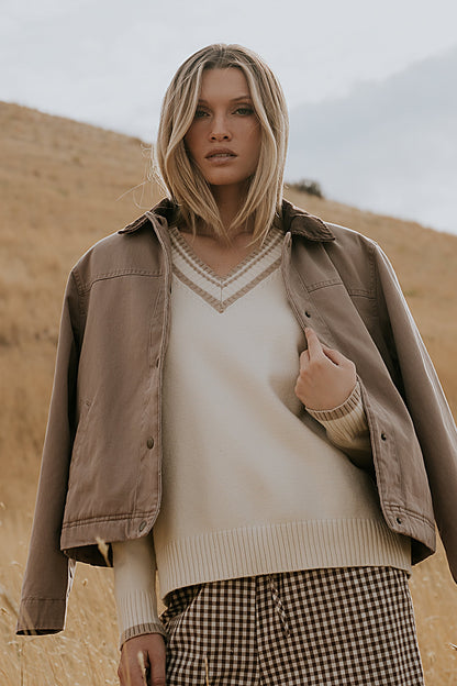 Roman Chore Jacket in Mauve - FINAL SALE