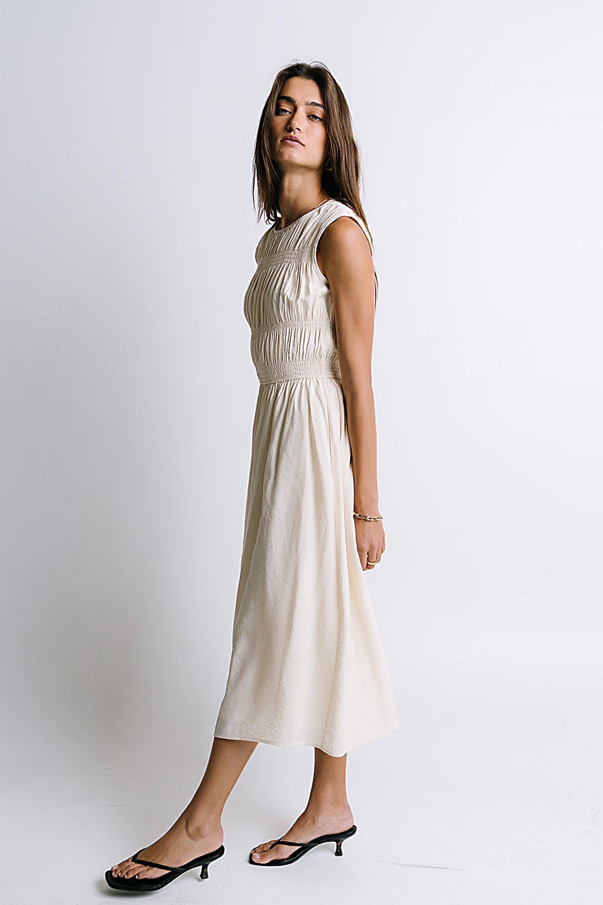 Johna Smocked Midi Dress - FINAL SALE