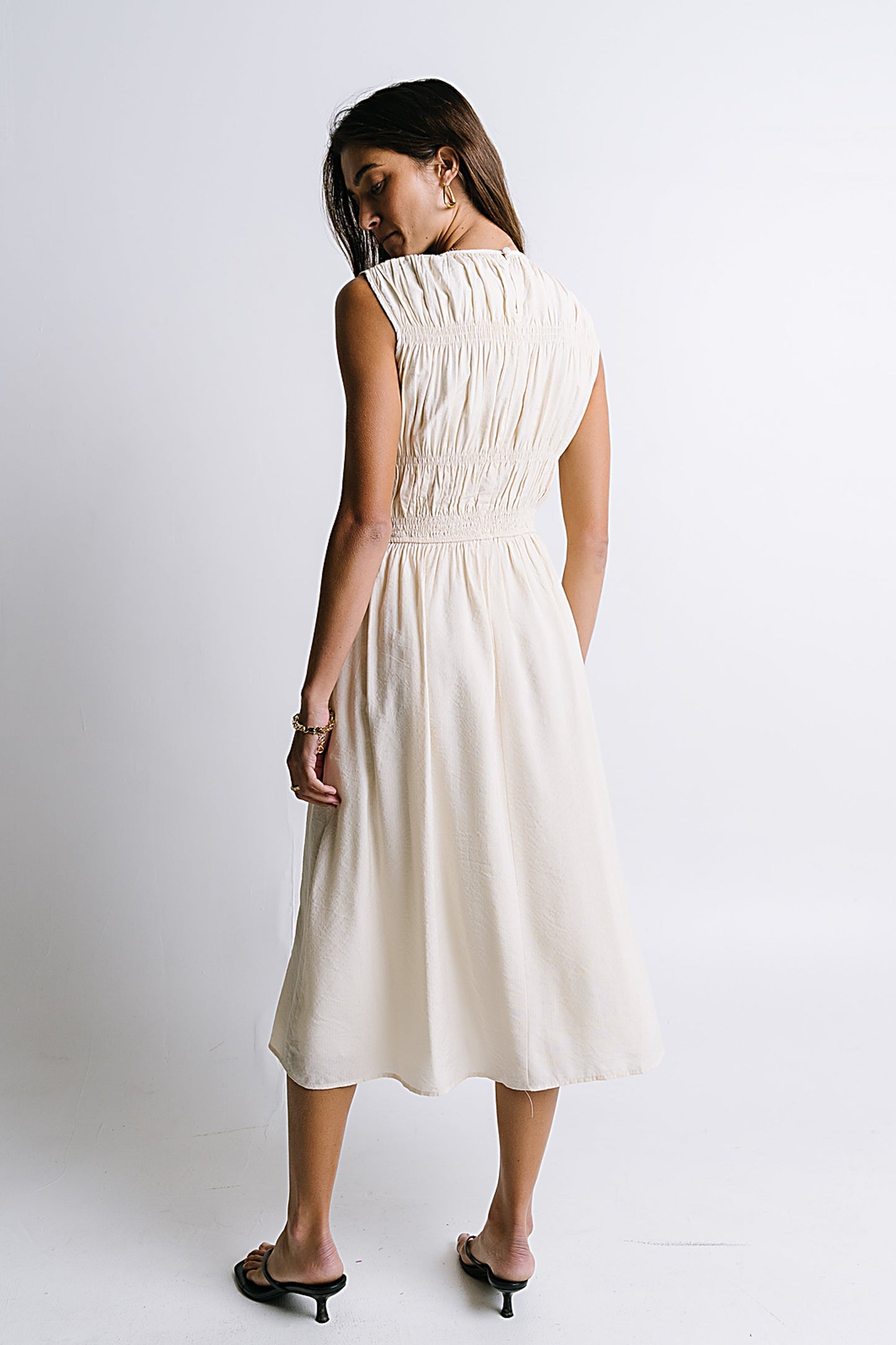 Johna Smocked Midi Dress - FINAL SALE
